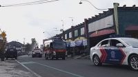 Kapolres Salatiga Pimpin Penyemprotan Disinfektan