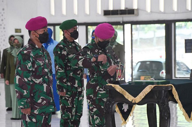 Letkol Mar Hariyono Masturi, M.Tr.Hanla., M.M Resmi Menjabat LO TNI AL Kodam IV/Diponegoro