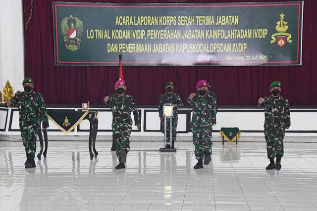 Letkol Mar Hariyono Masturi, M.Tr.Hanla., M.M Resmi Menjabat LO TNI AL Kodam IV/Diponegoro