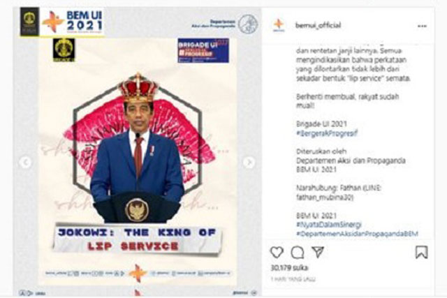 Antara Kritis dan Nyinyir: Lip Service-nya BEM UI Menyikapi Kerja Kerja Kerjanya Jokowi