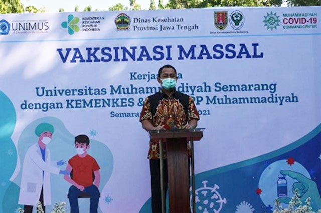 Muhammadiyah Covid-19 Command Center Gelar Vaksinasi Massal Lintas Agama di Semarang