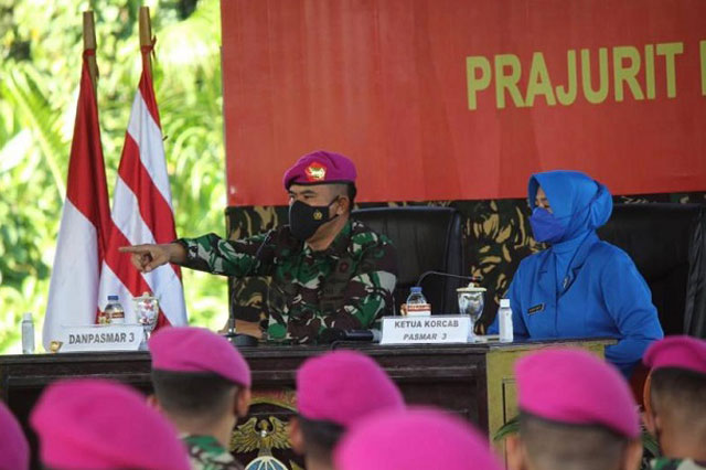Entry Briefing Komandan Pasmar 3 Kolonel Mar Y Rudy Sulistyanto