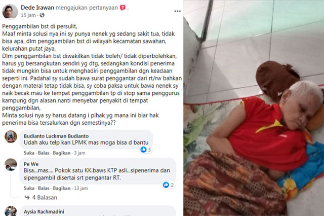 Netizen Keluhkan Pengambilan BST di Putat Jaya Surabaya Dipersulit