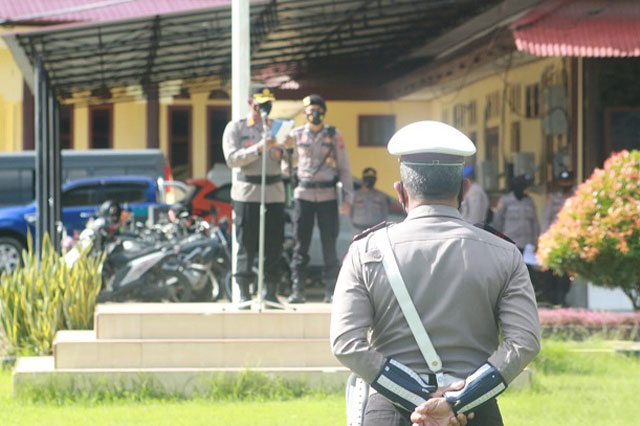 Kapolres Raja Ampat Pimpin Apel Gelar Pasukan Operasi Zebra Mansinam 2021