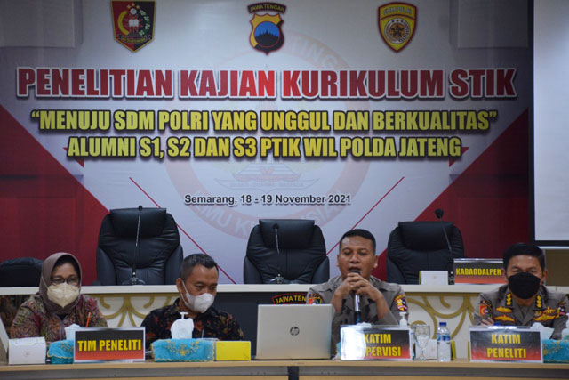 Persiapkan Calon Anggota Polri Unggul, STIK Gelar FGD di Polda Jateng