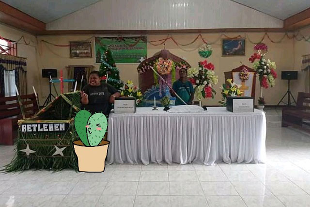 Mahasiswa Matbat Rayakan Natal Bersama Di Jemaat Bethel Magey