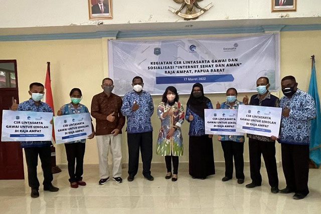 Program CSR Lintasarta Gawai Peduli Pendidikan dan Pariwisata di Raja Ampat