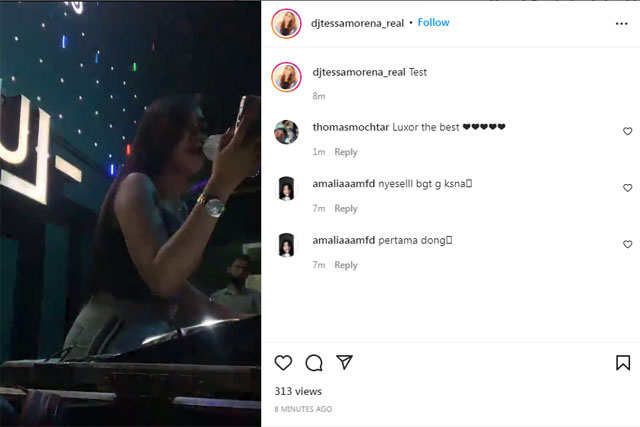 DJ Tessa Morena Tampil di Diskotik Luxor Surabaya