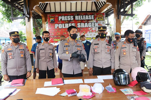 Jajaran Polres Sragen Berhasil Tangkap Pencuri Honda Scoopy