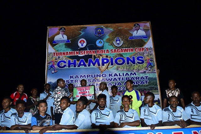 Wakil Bupati Raja Ampat Tutup Turnamen Sagawin Cup I