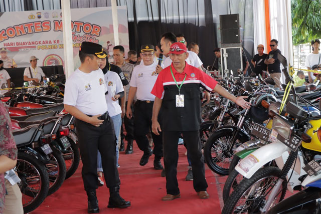 Polres Kebumen Gelar Kontes Motor Tipis-Tipis