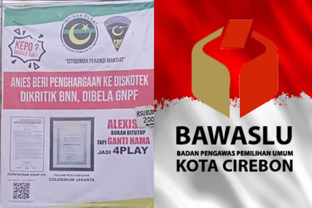 Bawaslu Kota Cirebon Diklaim Setujui Copot Baliho GPI Istiqomah Perangi Maksiat