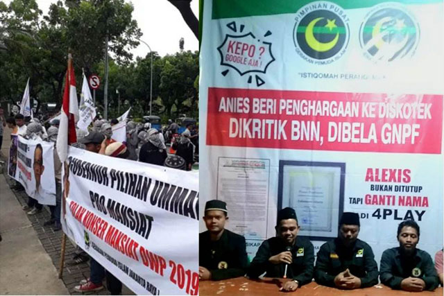 Baliho GPI Istiqomah Perangi Maksiat Tak Ada Urusan Dengan Pilpres