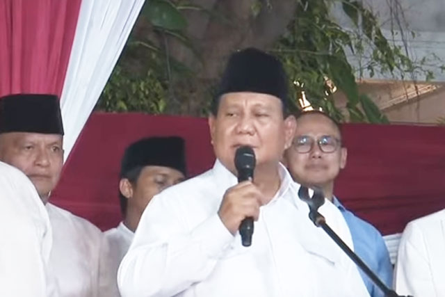 Prabowo Subianto: Cukup Ratusan Tahun Kita Dipecahbelah