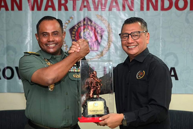 Kapendam Jaya Kunjungi Markas PWI Jaya