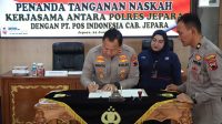 Polres Jepara Dan PT Pos Indonesia Teken MoU Pengiriman Dokumen