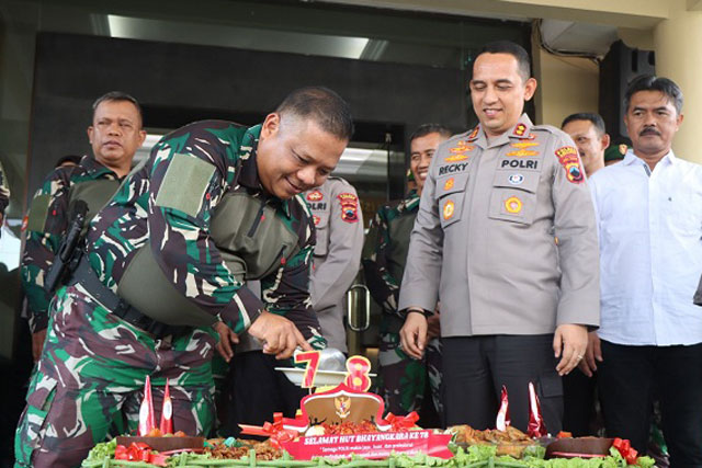 Kejutan Spesial Kodim 0709 Untuk Polres Kebumen di Hari Bhayangkara ke-78