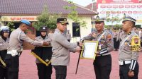 Puluhan Anggota Polres Jepara Berprestasi Dapat Penghargaan Kapolres