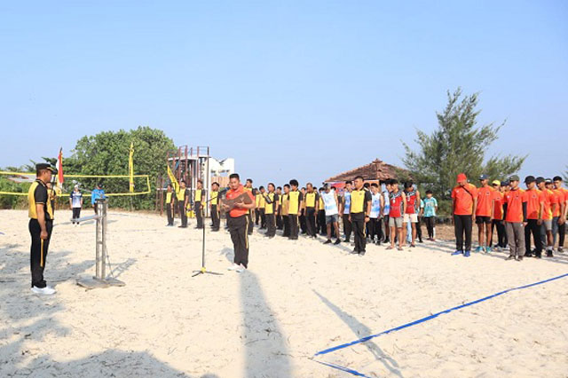Kejurkab Bola Voli Pasir Kapolres Cup 2024 Se-Jepara Resmi Dibuka