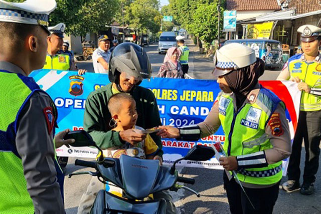 Satlantas Polres Jepara Gelar Sosialisasikan Operasi Patuh Candi 2024