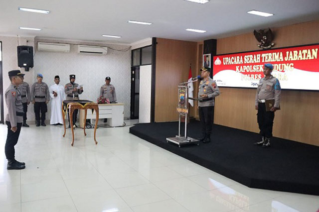 Kapolres Jepara Pimpin Sertijab Kapolsek Kedung