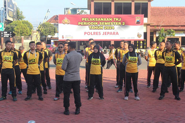 Polres Jepara Gelar Tes Kesamaptaan Jasmani