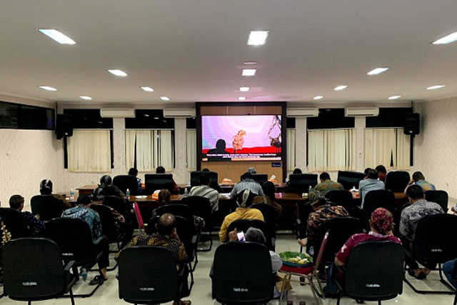 Polres Jepara Gelar Nobar Wayang Kulit