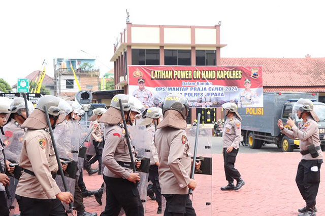 Polres Jepara Siapkan Ratusan Personel Power On Hand Kapolres