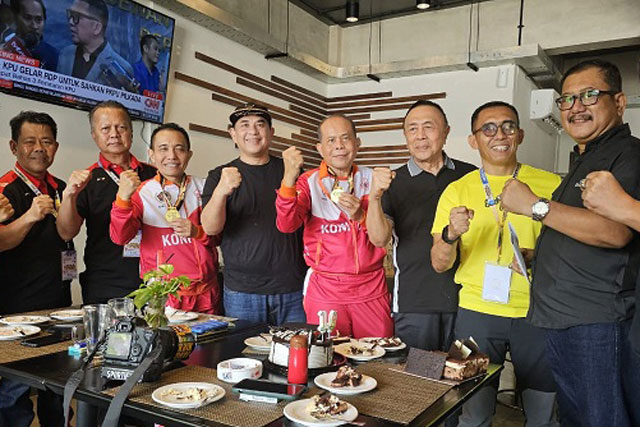 Temui Sumardjo, Ketum PWI Pusat Kunjungi Kontingen SIWO PWI DKI Jakarta
