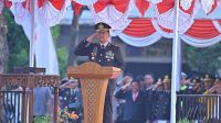 Pesan Kapolres Jepara Saat Pimpin Upacara Penurunan Bendera