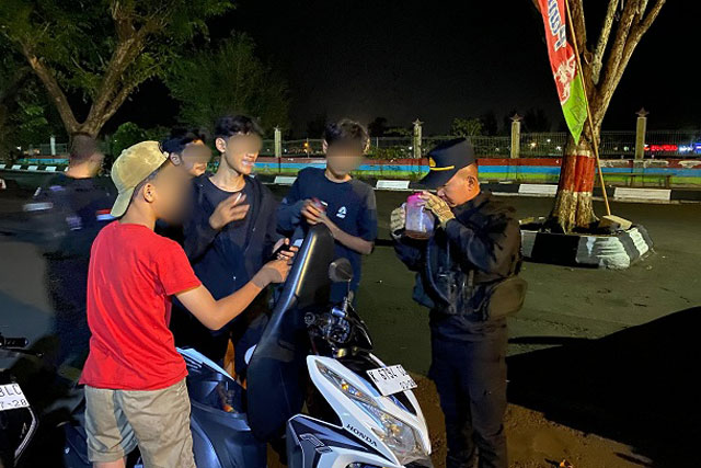 Patroli Siraju Polres Jepara Tangkap Para Pemuda Lagi Asyik Pesta Miras