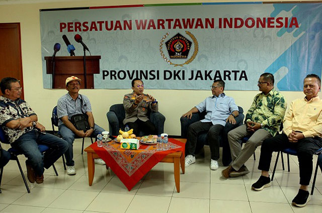 Kabid Humas Polda Metro Jaya Silaturahmi ke PWI Jaya