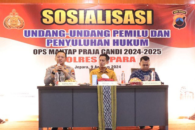 Polres Jepara Gelar Sosialisasi Hukum dan Undang–Undang Pilkada
