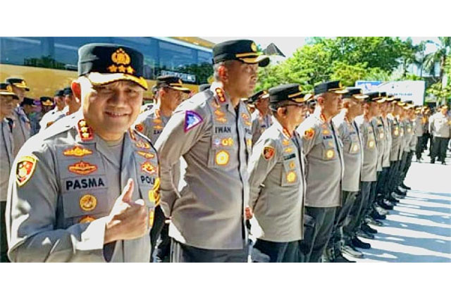 Kapolres Se-Indonesia Apel di Mapolresta Balikpapan
