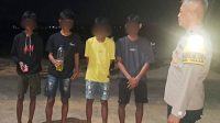 Personel Polres Jepara Bubarkan Pesta Miras Anak Muda