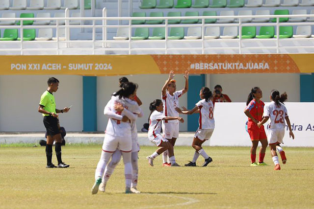 Sepakbola Putri DKI Melaju ke Final PON XXI Aceh-Sumut