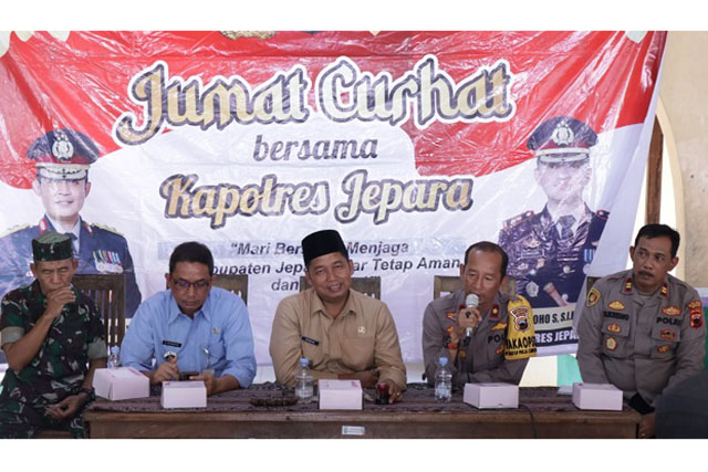 Jelang Pilkada 2024, Polres Jepara Kembali Gelar Jumat Curhat