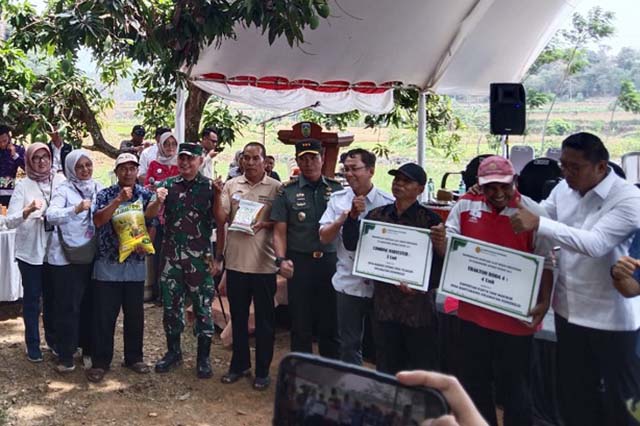 Dandim 0719 Jepara Sambut Kunjungan Kerja Wamentan