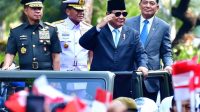 Presiden Prabowo Subianto Hadiri Sertijab Menteri Pertahanan