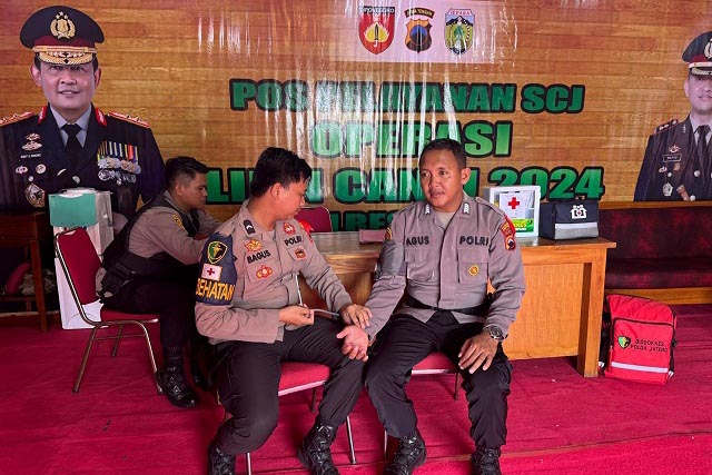 Sidokkes Polres Jepara Cek Kesehatan Personel di Posyan Nataru 2024