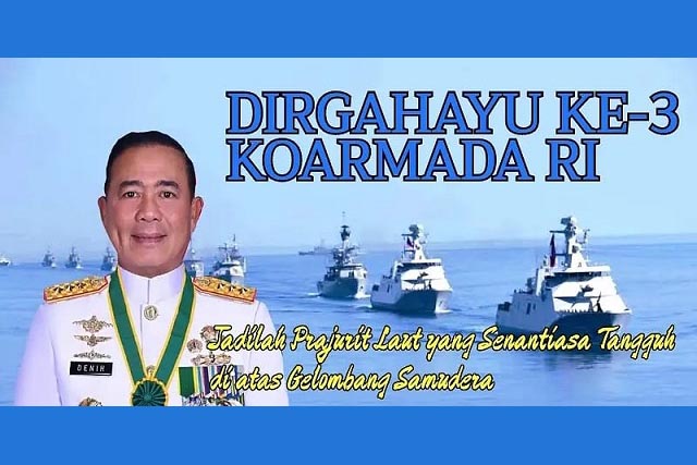 Koarmada RI di Bawah Laksdya Denih Hendrata: Tangguh di Laut, Berprestasi di Darat