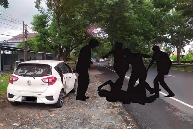 Di Kebumen, Ngajari Istri Orang Nyetir Mobil Dihadiahi Bogem Mentah Suami?