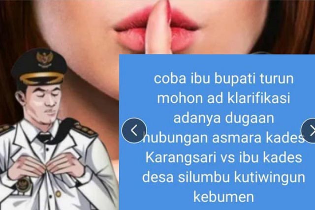 Viral Cinta Terlarang Dua Oknum Kades di Kebumen Berlanjut ke Jalur Hukum?