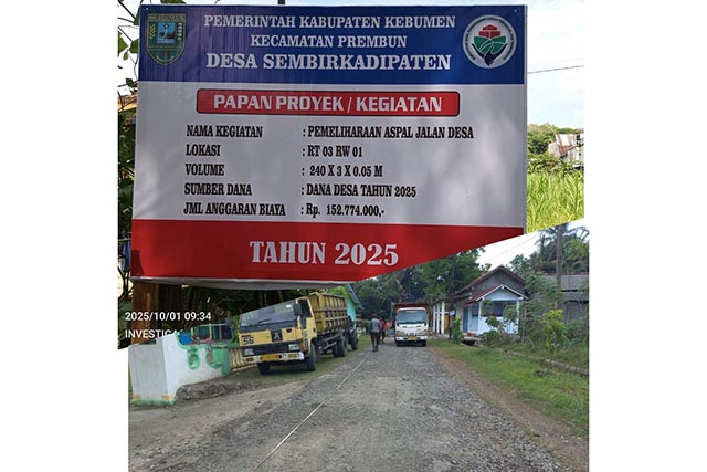 Warga Khawatir Pengaspalan Jalan Desa Sembirkadipaten Cepat Rusak